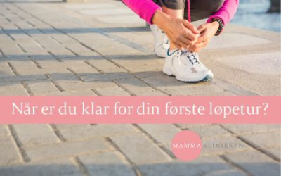 Når er du klar for din første løpetur?