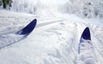 Mamma på ski…