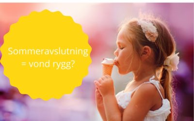 Hjem 3 Sommeravslutning = vond rygg?